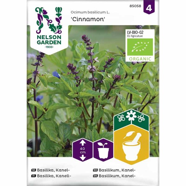 Zoom billede af Kanelbasilikum Organic