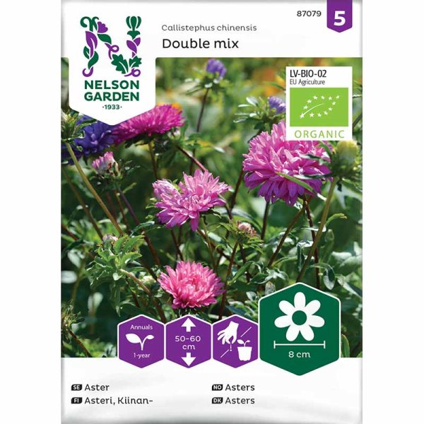 Zoom billede af Dobbelt Asters mix Økologisk