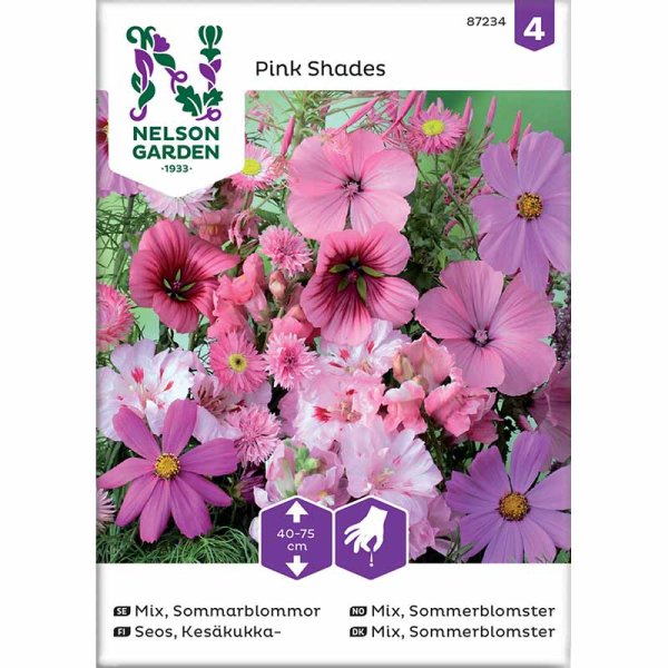 Zoom billede af Sommerblomster 'Pink Shades'
