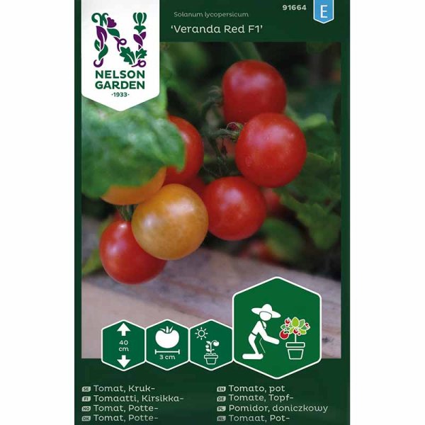 Zoom billede af Tomato 'Veranda Red' F1