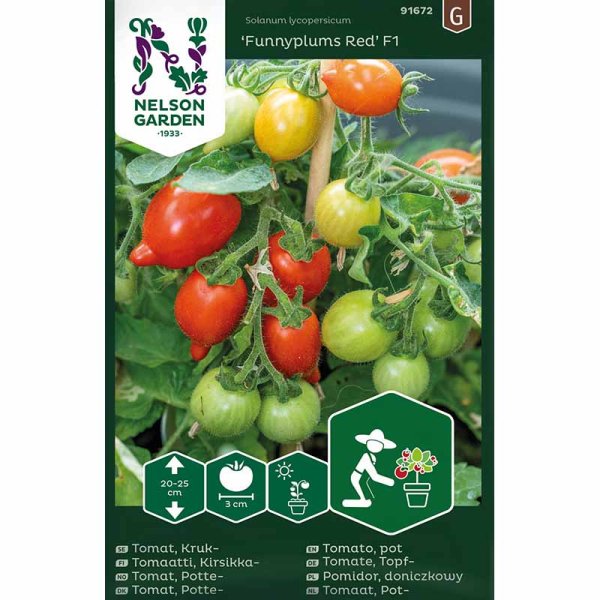 Zoom billede af Tomato 'Funnyplums Red' F1