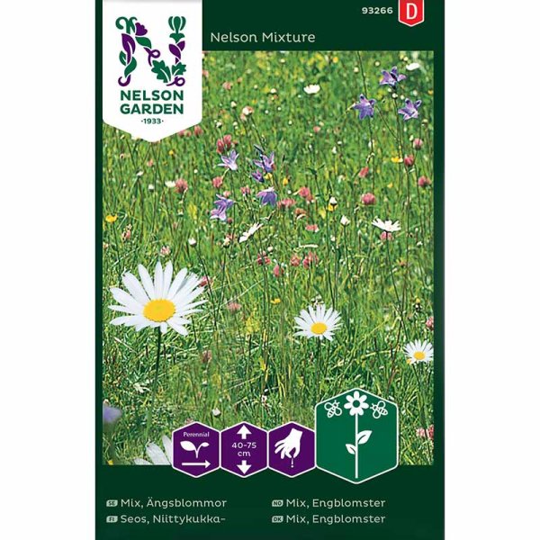 Zoom billede af Engblomster 'Nelson Mixture'