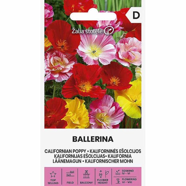 Zoom billede af California Poppy 'Ballerina' mix