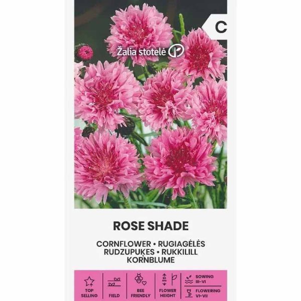 Zoom billede af Kornblomst 'Rose shade'