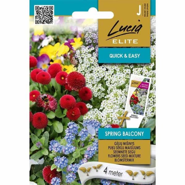 Zoom billede af Blomstermix 'Forårsbalkon'