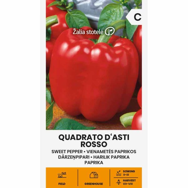 Zoom billede af Peberfrugt 'Quadrato d'Asti Rosso'